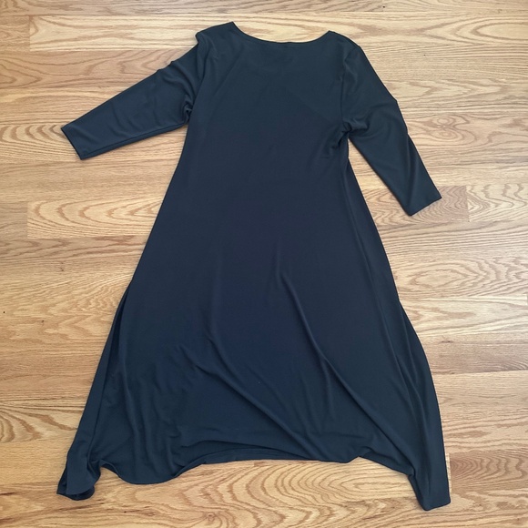 Alfani NWOT Asymmetric 3/4 Sleeve Jewel Neck Dress  (4) - Picture 8 of 13